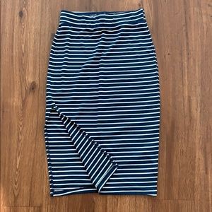 Marine Layer modal striped knit pencil skirt S